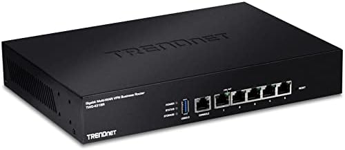 TRENDnet Gigabit Multi-WAN VPN Business Router, TWG-431BR, 5 x Gigabit Ports, 1 x Console Port, QoS, Inter-VLAN Routing, Dynamic Routing, Load-Balancing, High Availability, Online Firmware Updates
